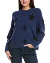 Allsaints Starlet Intarsia-print Jumper In Blue