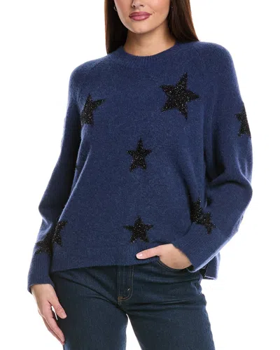 Allsaints Starlet Wool & Alpaca-blend Jumper In Blue