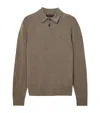 Allsaints Mens Dusky Green Statten Logo-embroidered Regular-fit Cotton Polo Shirt Xxl In Green
