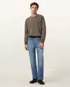 Allsaints Statten Ramskull Crew Neck Jumper, In Green