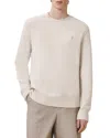 Allsaints Statten Regular Fit Crewneck Sweater In Cloudy White