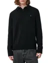 Allsaints Statten Regular Fit Polo Collar Sweater In Black