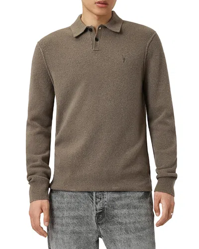 ALLSAINTS STATTEN REGULAR FIT POLO COLLAR SWEATER