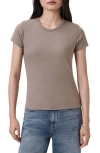Allsaints Womens Pine Bark Brow Stevie Slim-fit Cotton-jersey T-shirt In Brown