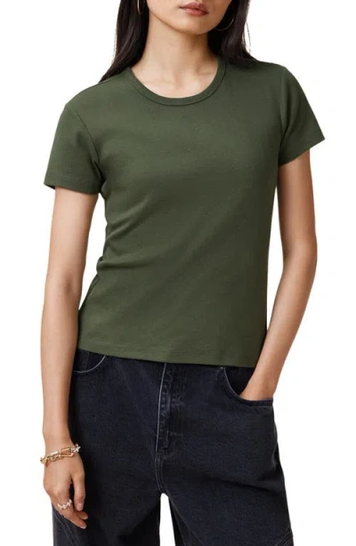 Allsaints Stevie Cotton T-shirt In Green