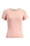 Allsaints Stevie Cotton T-shirt In Rose Dust Pink