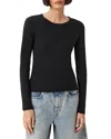 Allsaints Stevie Long Sleeve Tee In Black