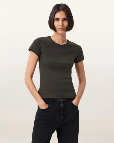 Allsaints Stevie Slim Fit Short Sleeve T-shirt In Black