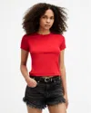Allsaints Stevie Slim Fit Short Sleeve T-shirt In Red