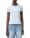 Allsaints Stevie Cotton T-shirt In Barely Blue