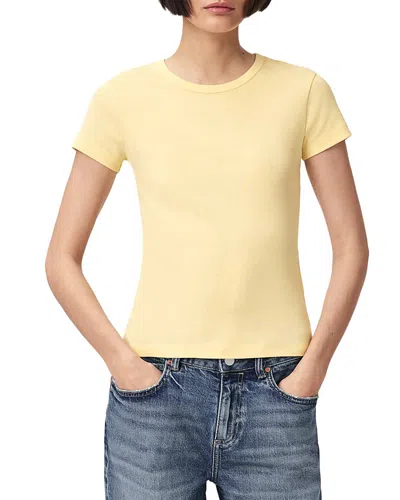 Allsaints Stevie Tee In Yellow
