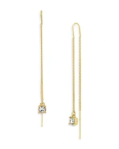 Allsaints Stone Threader Earrings In Gold