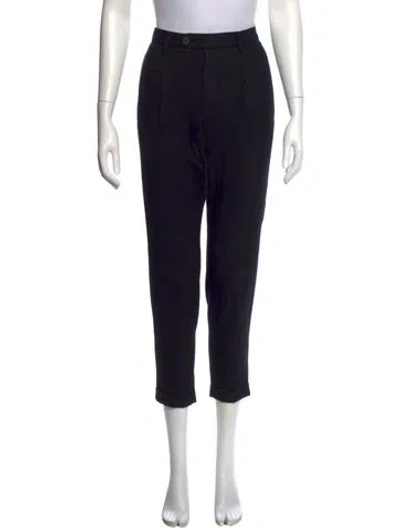 Pre-owned Allsaints Straight Leg Pants In Black