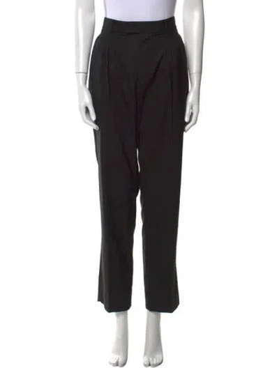 Pre-owned Allsaints Straight Leg Pants In Black