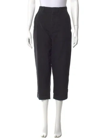 Pre-owned Allsaints Straight Leg Pants In Black