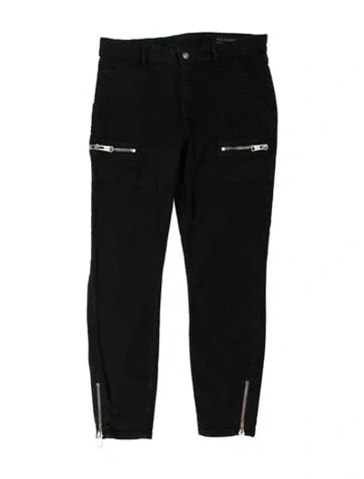 Pre-owned Allsaints Straight Leg Pants In Black