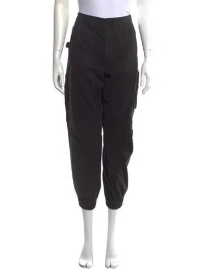 Pre-owned Allsaints Straight Leg Pants In Black
