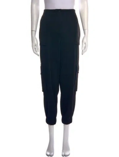 Pre-owned Allsaints Straight Leg Pants In Black