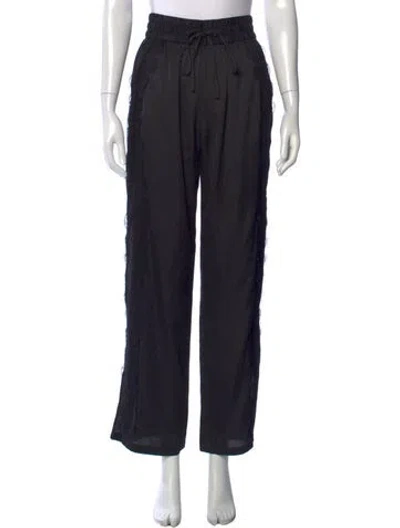 Pre-owned Allsaints Straight Leg Pants In Black