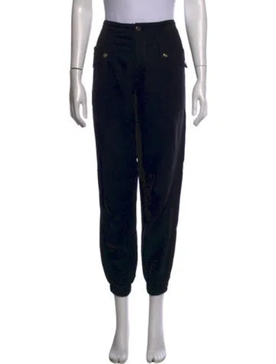 Pre-owned Allsaints Straight Leg Pants In Black