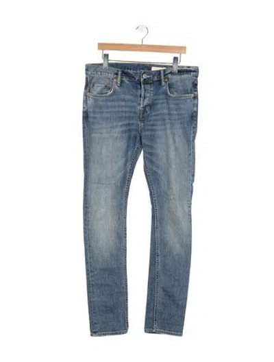 Pre-owned Allsaints Straight Leg Pants In Blue