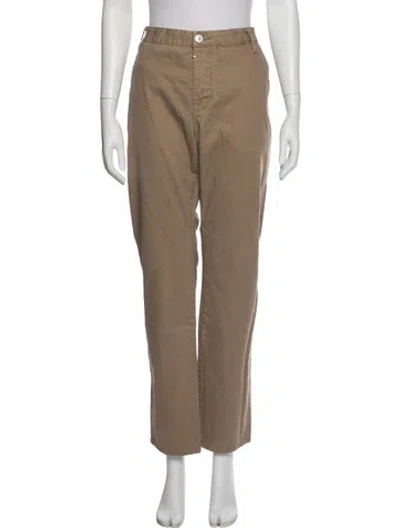 Pre-owned Allsaints Straight Leg Pants In Brown