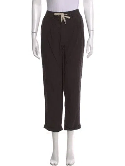 Pre-owned Allsaints Straight Leg Pants In Brown