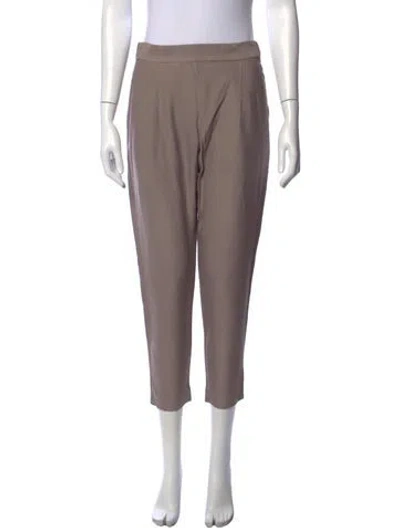 Pre-owned Allsaints Straight Leg Pants In Brown