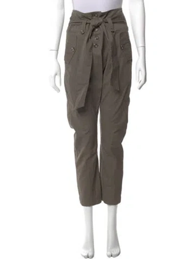 Pre-owned Allsaints Straight Leg Pants In Gray