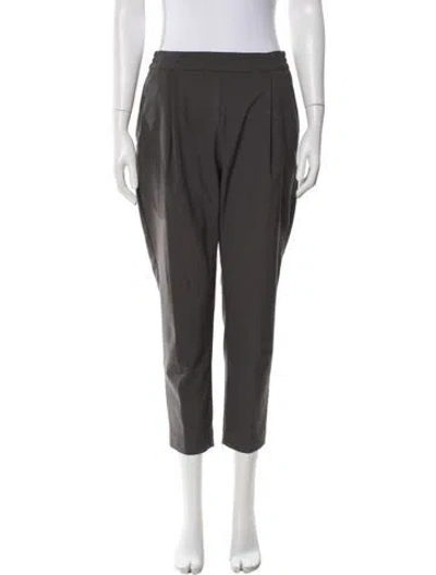 Pre-owned Allsaints Straight Leg Pants In Gray