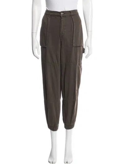 Pre-owned Allsaints Straight Leg Pants In Gray