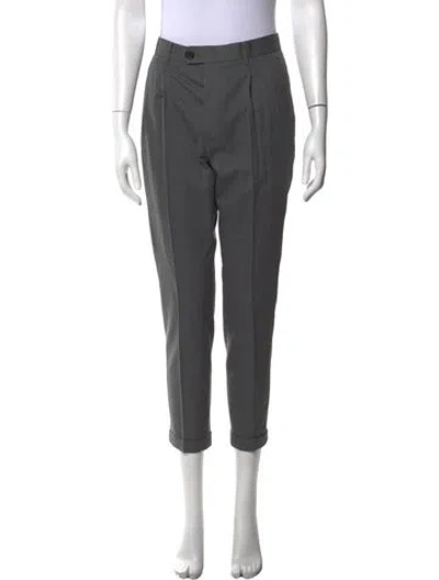 Pre-owned Allsaints Straight Leg Pants In Gray