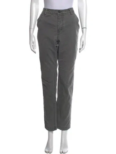 Pre-owned Allsaints Straight Leg Pants In Gray