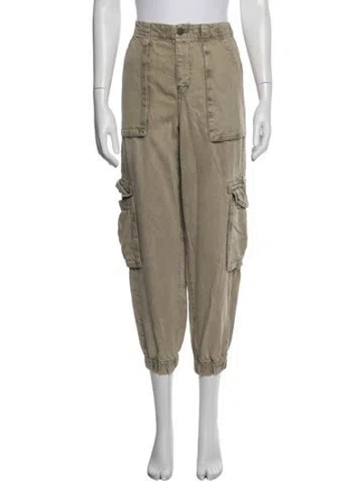 Pre-owned Allsaints Straight Leg Pants In Gray