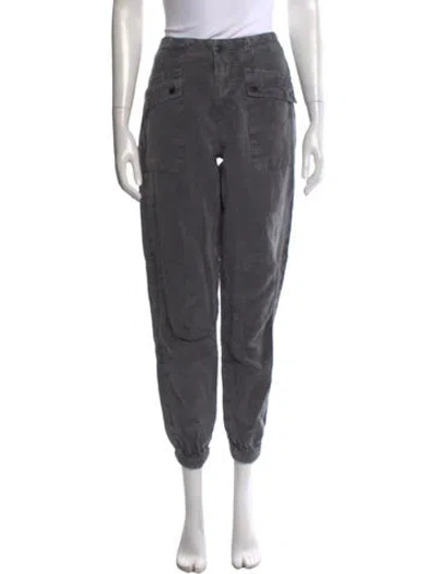 Pre-owned Allsaints Straight Leg Pants In Gray