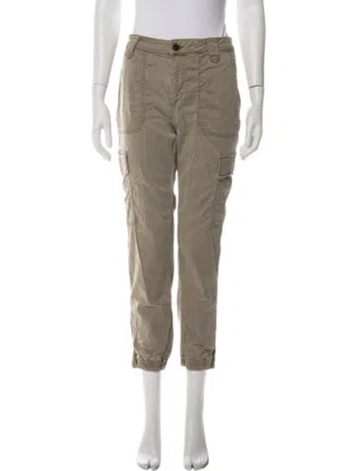 Pre-owned Allsaints Straight Leg Pants In Green