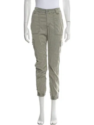 Pre-owned Allsaints Straight Leg Pants In Green