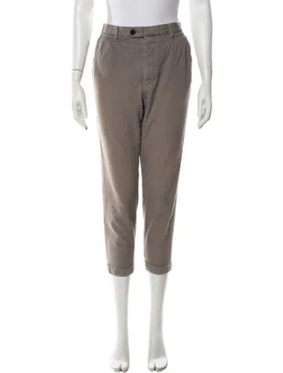 Pre-owned Allsaints Straight Leg Pants In Grey