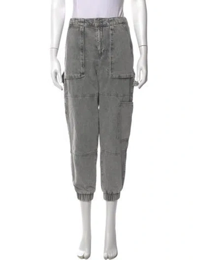 Pre-owned Allsaints Straight Leg Pants In Grey