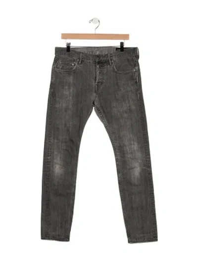 Pre-owned Allsaints Straight Leg Pants In Grey