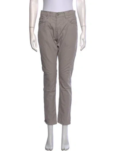 Pre-owned Allsaints Straight Leg Pants In Grey