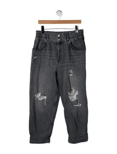 Pre-owned Allsaints Straight Leg Pants In Grey