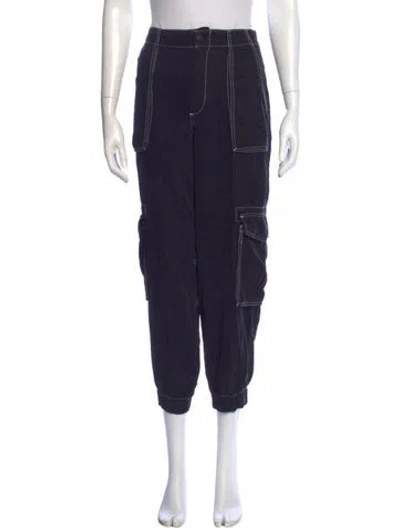 Pre-owned Allsaints Straight Leg Pants W/ Tags In Blue