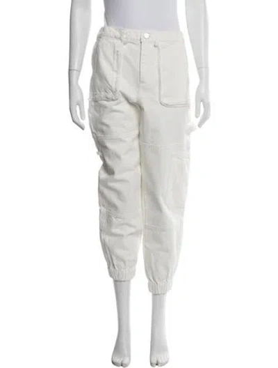 Pre-owned Allsaints Straight Leg Pants In White