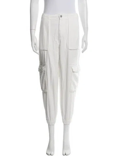 Pre-owned Allsaints Straight Leg Pants In White