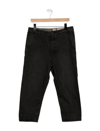 Pre-owned Allsaints Straight-leg Jeans In Black