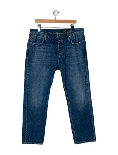 Pre-owned Allsaints Straight-leg Jeans In Blue