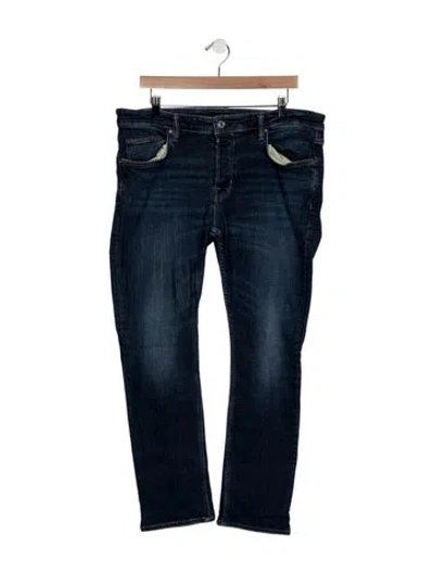 Pre-owned Allsaints Straight-leg Jeans In Blue
