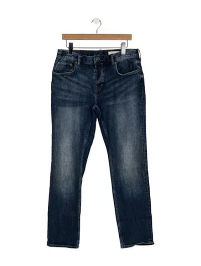 Pre-owned Allsaints Straight-leg Jeans In Blue