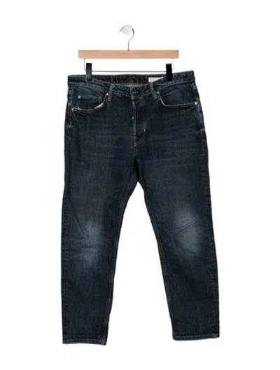 Pre-owned Allsaints Straight-leg Jeans In Blue